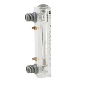 Liquid Flowmeter Water Flow Meter Panel Rotameter Without Control Valve LZM-15 0.2-2LPM 16-160LPH 1-