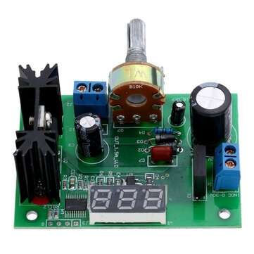 LM317 Adjustable Voltage Regulator Step Down Power Supply Module LED Meter