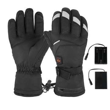 M/L 5 Level Electric Heating Gloves Outdoor Skiing Waterproof Winter Heated Hand Warme... (SIZE: XL)