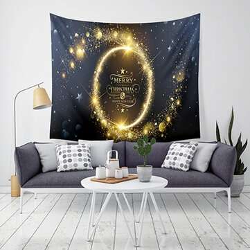 LWG7 Christmas Tapestry Santa Print Wall Hanging Tapestry Art Christmas Decorations ... (SIZE 3: 3#)
