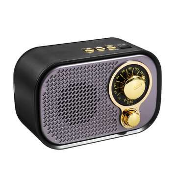 M-209BT DC 5V 5W FM Radio bluetooth AUX Speaker USB TF Card MP3 Music Player (COLOR.: PURPLESILVER)