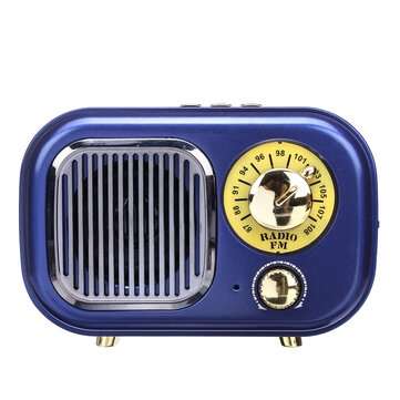 M-205BT 87-108MHz FM Radio bluetooth USB Speaker TF Card MP3 Music Player (COLOR.: PEARLBLUE)