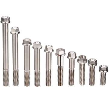 M8 Titanium Alloy Flange Hex Head Bolt Cap Screw 20 30 35 40 45 50 55 60 75 90mm (DIAMETER: 55MM)