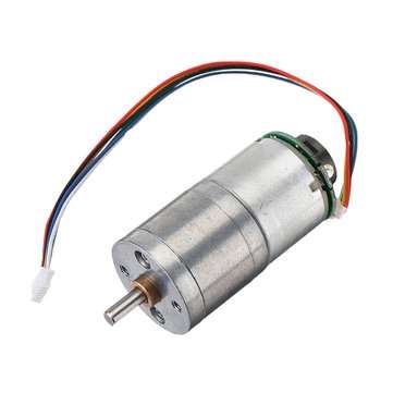 Machifit 12V GM25-310 30/70/100/500rpm DC Encoder Gear Motor Metal Speed Re... (ROTATE SPEED: 30RPM)