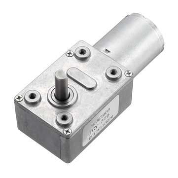 Machifit DC 12V 35/60/65/110/220rpm Worm Gear Motor Reduction Motor (ROTATE SPEED: 110RPM)