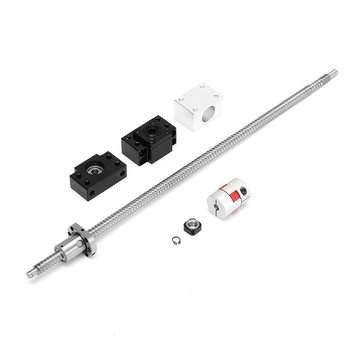 Machifit SFU1204 500mm Ball Screw+1204 Ball Nut+BK/BF10 End Supports+6.35x8mm Coupler