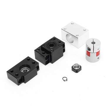 Machifit SFU1204 500mm Ball Screw+1204 Ball Nut+BK/BF10 End Supports+6.35x8mm Coupler