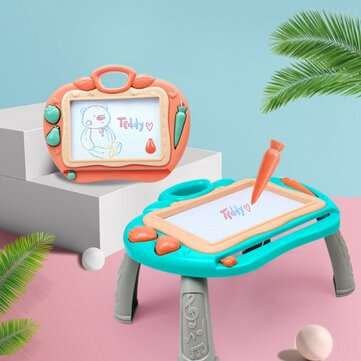 Magnetic Drawing Board Color Sketch Pad Kids Multi-functional Writing Table Graffi... (COLOR: GREEN)