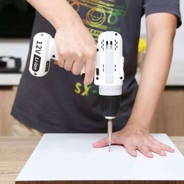 MarsWorker 12V 25N.M Cordless Rechargeable Household Impact Drill M... (TYPE: WITHOUTIMPACTFUNCTION)