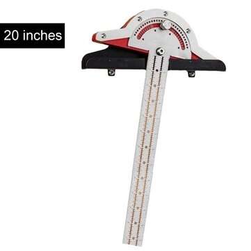 Measuring Angle Ruler Durable Hot Carpenter Edge Rule Woodworking Protractor Measu... (SIZE: 20INCH)