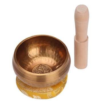 Meditation Yoga Singing Bowl Buddhist Chanting Bowl Therapy Mallet Mat Cushion (TYPE: 2)