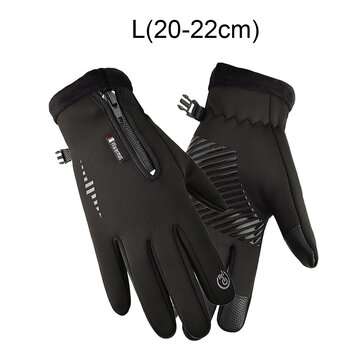 Men and Women Winter Antiskid Thermal Outdoor Sports Gloves Motorcycle Riding Skiing (SIZE: L)