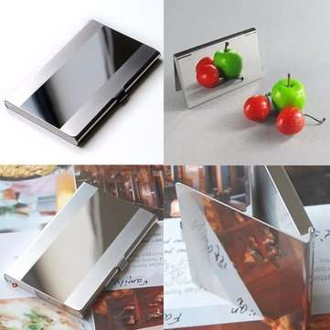 Men Business Bank Stainless Credit ID Card Case Holder Box Book Wallet Folder Dispencer Pocket