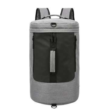 Mens Travel Bag Duffle Bag Large Capacity Gym With Separate Shoes Compartment Lugg... (COLOR.: GRAY)