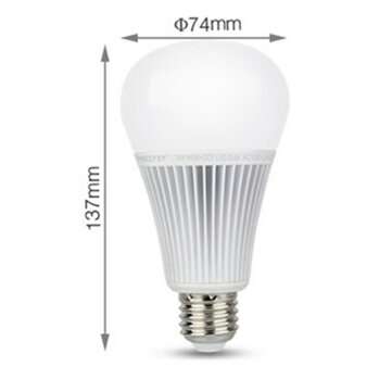Miboxer FUTD12 9W DMX512 RGB+CCT E27 Smart Bulb 2.4G APP Voice Control LED Light AC100-240V