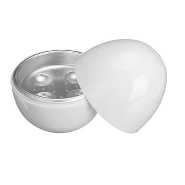 Microwave Egg Cooker 4-Eggs Cooking Boiler Steamer Kitchen Cooking Tool Quick Breakfast