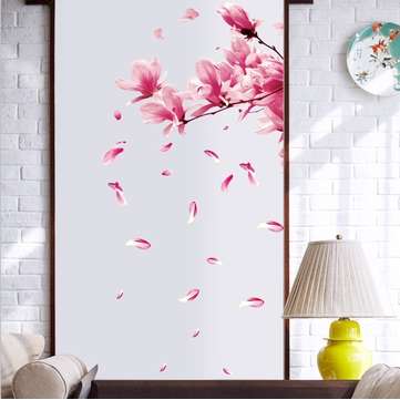 Miico FX64039 Peach Flower Home Decorative Sticker Wall Sticker DIY Sticker