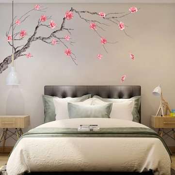 Miico FX64045 Plum Flower Wall Sticker Home Decorative Sticker DIY Sticker Living Room And Bedroom D
