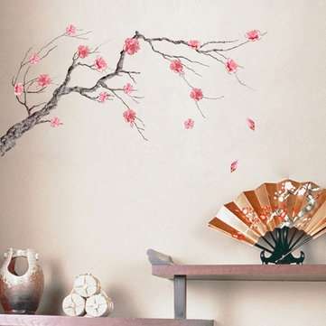 Miico FX64045 Plum Flower Wall Sticker Home Decorative Sticker DIY Sticker Living Room And Bedroom D