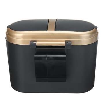 Mini Car Garbage Cans Waste Bin Desktop Basket Table Home Office Trash Can With Lid (TYPE: 1)