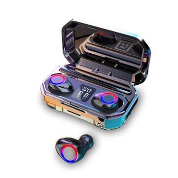Mini Dual bluetooth LED Power Display HiFi TWS In-ear Earphone Wireless Stereo Sport Waterproof Head