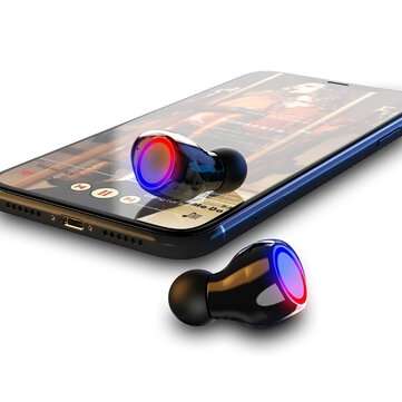 Mini Dual bluetooth LED Power Display HiFi TWS In-ear Earphone Wireless Stereo Sport Waterproof Head