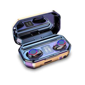 Mini Dual bluetooth LED Power Display HiFi TWS In-ear Earphone Wireless Stereo Sport Waterproof Head