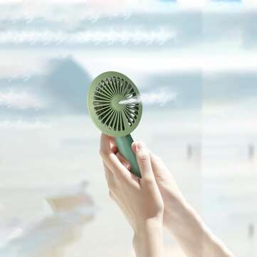 Mini Handheld Spray Cooling Fan Portable USB rechargeable 3 Gear Wind Speed