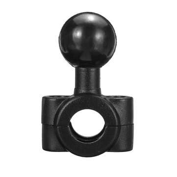 Mini Rail Base with 1" Ball For Motorcycle 0.35" to 0.61" Diameter Handlebar Mount