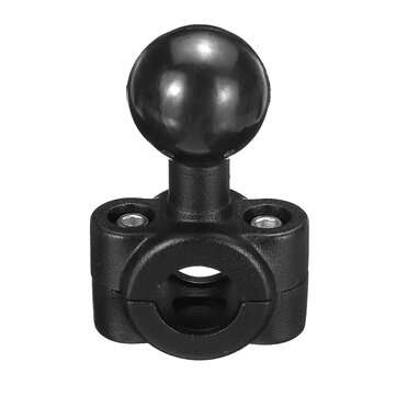 Mini Rail Base with 1" Ball For Motorcycle 0.35" to 0.61" Diameter Handlebar Mount