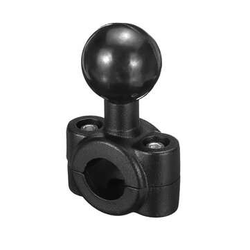 Mini Rail Base with 1" Ball For Motorcycle 0.35" to 0.61" Diameter Handlebar Mount