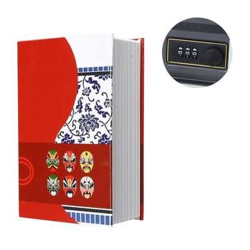 Mini Safe Box Books Hiddens Money Secret Box Security Safe Lock Key Locker Passw... (TYPE: PASSWORD)