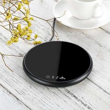 Mini Smart Cup Mug Warmer Electric Heater Coffee Mug 18W Water Bottle Warmer Home... (COLOR.: BLACK)