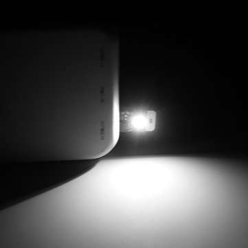 Mini Touch Switch USB Mobile Power Camping 0.5W LED Rigid Strip Light Night Lamp ... (COLOR.: WHITE)