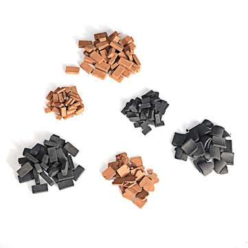 Miniature Simulation Model Brick Tiles DIY Handmade Sand Table... (TYPE: SEVENLIGHTCOLORSWITHREMOTE)