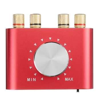 MINI-X35 bluetooth 5.0 100W Portable Amplifier Stereo Audio Sound Am... (PLUG: EUPLUG | COLOR.: RED)