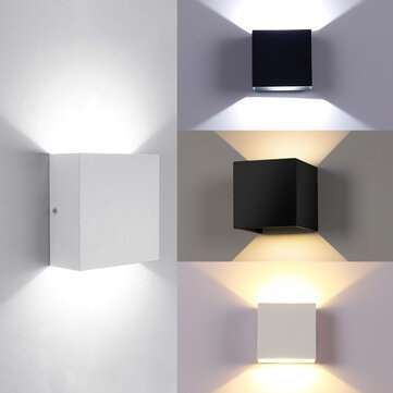 Modern LED Up/Down Wall Lights Lighting ... (WATERPROOF: NO | LIGHT COLOR: WARMLIGHT | COLOR: BLACK)