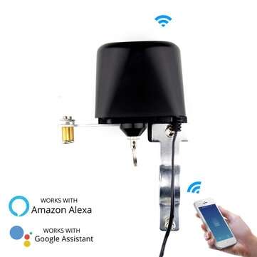 MoesHouse EU Plug Wifi Smart Valve Switch Home Automation System Valve Control for Gas Or Water Voic