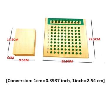 Montessori Mathematics Maths Bead Board Multiplication&Division Educational Science Toy
