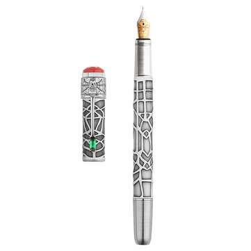 Moonman F9s 0.5mm Resin Spider Fountain Pen Writing Ink Pen Smooth Writing Signi... (COLOR.: SILVER)