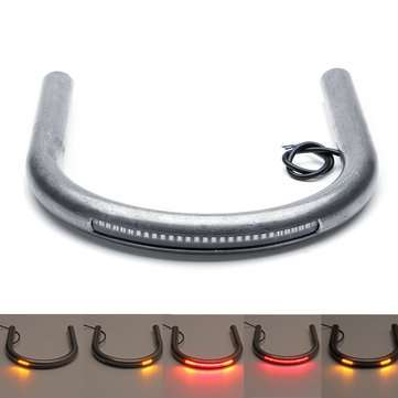 Motorcycle Backseat Rear Seat Hoop Bracket Frame with Turn Light For Yamaha/Kawas... (SIZE 4: 235MM)