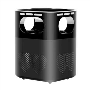 Mosquito Dispeller Household Plug Electric USB LED Insect Repellent Killer Lamp A... (COLOR.: BLACK)