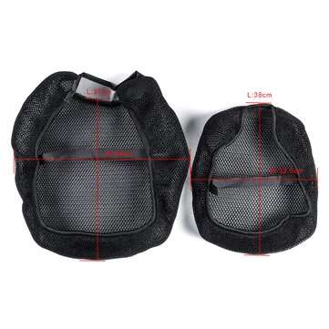 Motorcycle Black Front Rear Seat Net Covers Pad Guard Breathable For BMW R1200GS ADV 20... (TYPE: 2)