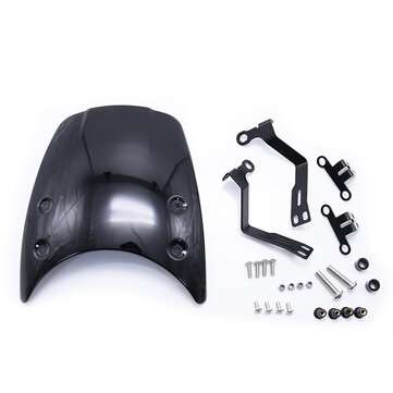 Motorcycle Headlights Windscreen Windshield Smoke For BMW R NINE T 2014-2019 (COLOR: BLACK)