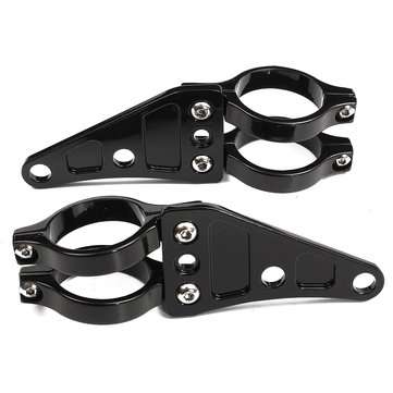Motorcycle Headlight 41mm Fork Mount Bracket Aluminum