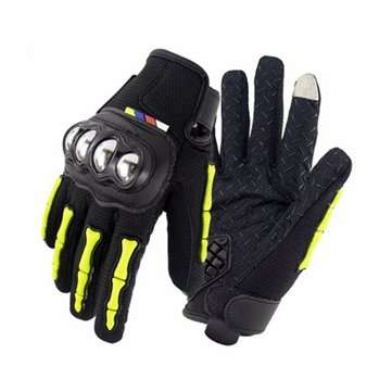 Motorcycle Motocross Gloves Touch Screen Anticollision Anti-slip Full ... (COLOR.: BLACK | SIZE: XL)