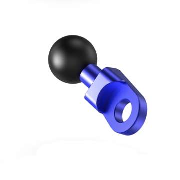 Motorcycle Mirror Frame Base Mount For RAM-B-272U With 9mm Hole And 1 inch Ball (COLOR.: SLIVER)