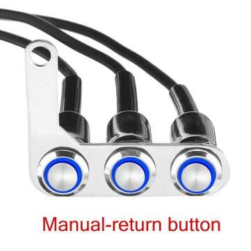 Motorcycle Switch Handlebar ON-OFF Push 3 Buttons Waterproof For Headlight Horn Horn T... (TYPE: #2)