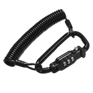 Motorcycle Scooter Security Helmet Lock Combination Coded PIN with T-Bar Rubber C... (COLOR.: BLACK)