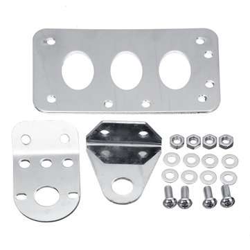 Motorcycle Side Mount License Plate Holder Number Taillight Bracket For Harley Chopper